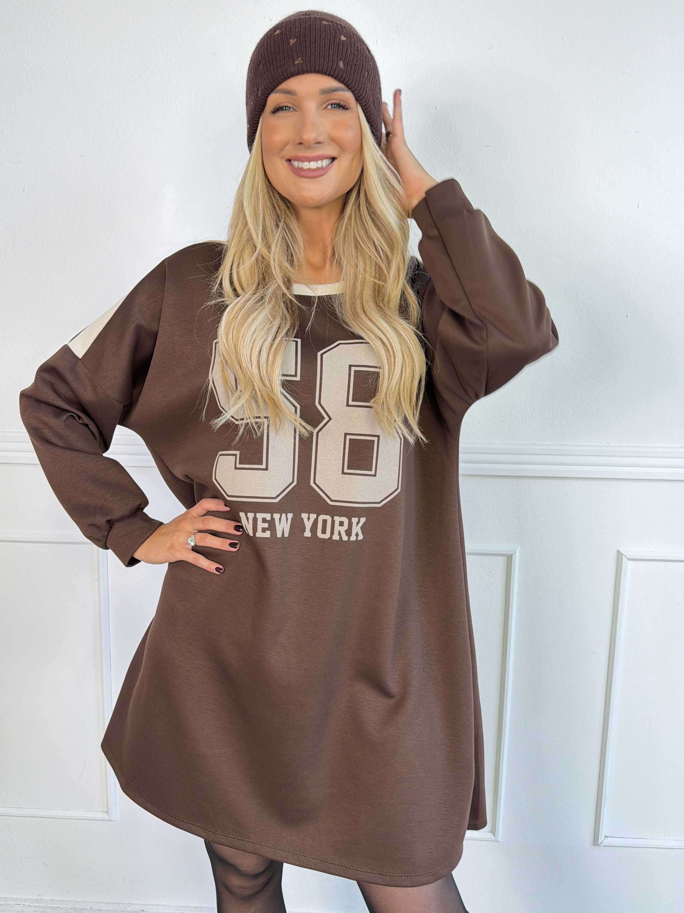 Amanda - Sporty joggingkjole i en blød viskoseblanding med løs pasform